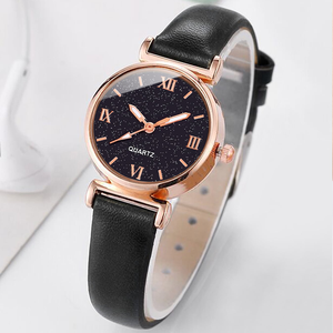 Reloj de Lujo para Mujer, 9824, 4 Piezas, con Pulseras, Diseño de Cielo Estrellado, Color Negro - Product Image 5