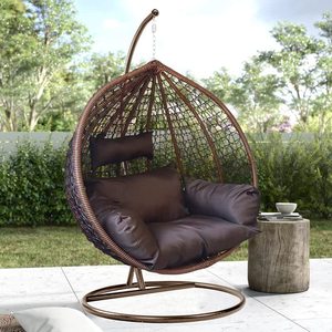 Luxury Garden Patio Rattan Swing <b>Chairs</b> Manufacturer Direct Modern Outdoor <b>Hanging</b> <b>Chair</b> For Patio Garden Furniture Supply - Product Image 3