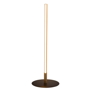 Lámpara de mesa LED Dimond con interruptor de encendido/apagado, base redonda de metal de color negro - Product Image 2