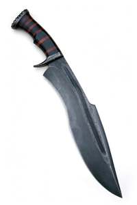 Handcrafted Dark-Finish Recurve-<b>Profile</b> Craft <b>Tool</b> Striped Handle Executive Display Piece - Product Image 5