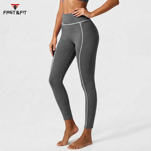 Leggings de Yoga para Mujer al por Mayor de Alta Calidad, Tejidos en Spandex/Nylon, Transpirables, Sin Costuras, Estilo Urbano, Cintura Alta, Largo hasta el Tobillo - Product Image 6