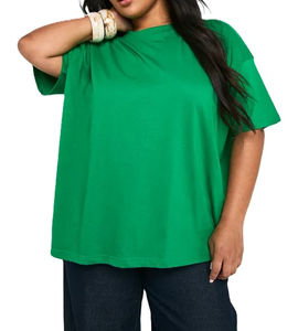 Camiseta Deportiva para Mujer, Cuello Redondo, Manga Corta, Cómoda, Transpirable, de Secado Rápido, Corte Holgado, Color Verde - Product Image 4