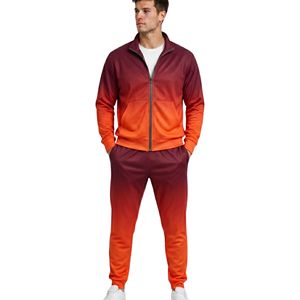 Trajes Deportivos Monocromáticos Negros para Hombre, Trajes Deportivos de Poliéster Premium con Cremallera Completa, Trajes Deportivos Resistentes con Cremallera - Product Image 4