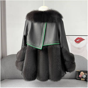 Factory Wholesale Slim Casual <b>Men</b> Racer Motorcycle Woven PU <b>Leather</b> Sheep Plus Size Vintage Fleece Hooded <b>Jacket</b> Breathable - Product Image 4