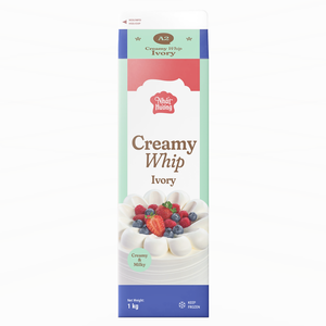 Fournisseur en gros de crème non laitière Creamywhip Ivory, crème de garniture non laitière 1KG HALAL OEM/ODM pour boulangerie, expédition mondiale - Product Image 1
