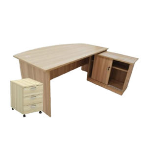 Bureau de travail rectangulaire moderne en bois, design contemporain, ergonomique, meuble de bureau à domicile autoportant - Product Image 6
