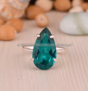Best Quality Faceted Zambian <b>Emerald</b> Gemstone <b>Ring</b> 925 Sterling <b>Silver</b> <b>Ring</b> Vintage <b>Ring</b> Anniversary Gift Birthday Gift - Product Image 5