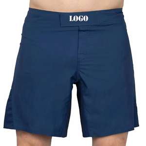 Shorts Homme Bleu Marine Séchage Rapide Taille Élastique Couleur Unie Style Sport Décontracté Tissé Longueur Courte Qualité Supérieure Prix Usine - Product Image 2