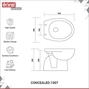 Exportateur en gros vendant des articles sanitaires en céramique blanche de qualité supérieure, fabriqués sur mesure, couleur blanche, pour usage domestique et hôtelier, WC - Product Image 3