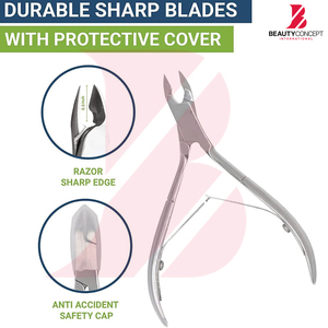 ใช้ในร้านเสริมสวยสำหรับการดูแลความงาม กำจัดเซลล์ผิวที่ตายแล้ว ผู้จัดจำหน่ายที่ดีที่สุด คุณภาพสูงสุด ผลิตจากสแตนเลส ขายส่ง กรรไกรตัดหนังกำพร้า - Product Image 3