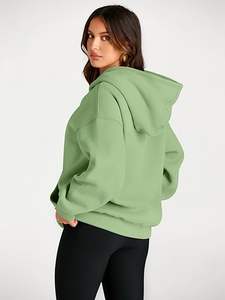 Sudadera con Capucha y Mangas Largas para Mujer, con Bolsillos, Diseño Frontal Invernal, Estilo Casual Urbano - Product Image 5