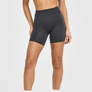 Pantalones Cortos de Yoga de Cintura Alta con Efecto Push-Up y Logo Personalizado para Mujer, Ideales para Gimnasio y Running - Product Image 1