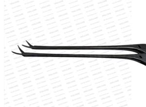 Tijeras para Oídos BELLUCCI MICRO, Recubiertas de Teflón Negro, Rectas, 7.5 cm, Acero Inoxidable, Certificación CE por Vaslcare - Product Image 3