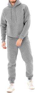 Nouvel Arrivage – Ensemble deux pièces décontracté pour homme : Sweat-shirt léger 100 % coton respirant à col roulé et manches courtes, couleur unie, texture gaufrée - Product Image 5