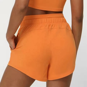 Pantalones cortos deportivos de alto entrenamiento ecológicos transpirables de secado rápido para mujer, ropa de playa con bolsillo caliente, ligeros a la moda - Product Image 3