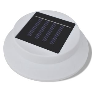 Juego de 6 Luces Solares de Jardín Pequeñas de Plástico Blanco Resistente, Lámpara Solar Duradera - Product Image 5