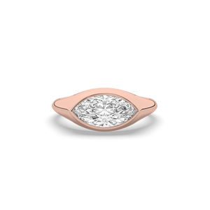 Anillo de Diamante Cultivado en Laboratorio con Corte Brillante Marquise de 1.60Ct, Oro de 14KT, Estilo Único, Ligero, Joyería de Compromiso para Mujer, Venta al Por Mayor - Product Image 2