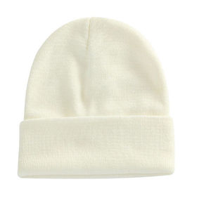 Unisex Knitted Beanie Hat Solid Color 100% Acrylic Sublimation Print <b>Winter</b> <b>Cap</b> Casual Style Adult Size 56-58CM - Product Image 2