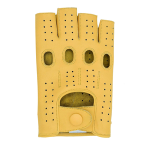 Wholesale Price Top Quality Personalized Driving Gloves Customized Breathable Fashion Leather Driving Gloves - Product Image 2