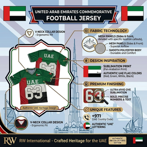 เสื้อฟุตบอล UAE แบบยูนิเซ็กซ์ คอวี แขนสั้น ระบายอากาศได้ดี ซับเหงื่อ ผลิตจากโพลีเอสเตอร์ 100% เหมาะสำหรับทุกฤดูกาล - Product Image 5