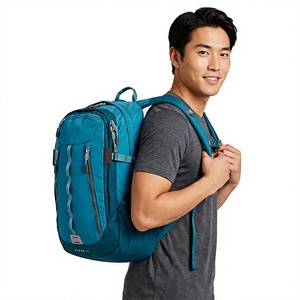 Mochila deportiva de baloncesto azul turquesa – Bolsa multifuncional de gran capacidad para gimnasio, viajes y actividades al aire libre con múltiples bolsillos con cremallera - Product Image 2