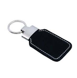 Leather Key Chain Brown Stitched Design <b>Custom</b> Best Quality Leather <b>Keychain</b> with <b>Custom</b> Logo - Product Image 2