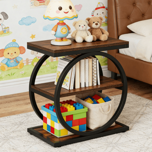 Comodino Intelligente Assemblato con Cassetto, Mobiletto Laterale per Letto, Comodini Pratici per Uso Accanto al Letto - Product Image 5