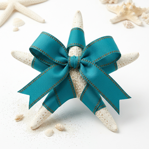 Ruban gros-grain 100% polyester marron chocolat vert 25 mm à bords plissés pour emballage de boîtes cadeaux, nœuds de couronnes, décoration, stylisation de fêtes et artisanat - Product Image 4