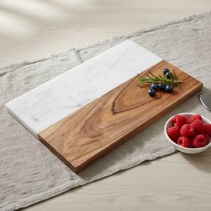 Rectangle Marble and Wooden Cutting Board with Handle Wholesale Kitchen Accessories Supplier - Product Image 5