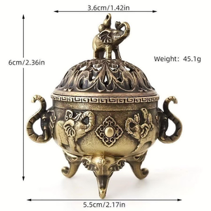 Brûleur d'encens en métal de luxe, écologique, décoration religieuse pour la maison, avec taille et logo personnalisables - Product Image 5