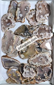 Good quality Flower Agate Slice Cabochon Lot Gemstone Size 20x25mm To 20x40 mm long Approx 10 pieces use for jewelry making gift - Product Image 2