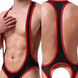 Sous-vêtement Jockstrap pour homme, justaucorps, combinaison, maillot de lutte, body string extensible, doux, respirant, élastique, coupe ajustée, toucher confortable - Product Image 2