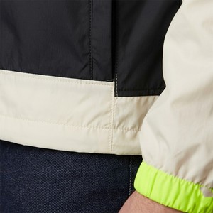 Hot Trend <b>Men</b> Contrast Panel Hooded Windbreaker <b>Jacket</b> Neon Zip Lightweight Windproof Breathable Outdoor <b>Running</b> Casual Style - Product Image 3