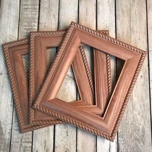 Handcrafted Wood Picture Frame Rope Border <b>Wall</b> Decor Photo Holder Tabletop Display Desktop Ornament Home Office Decoration - Product Image 1