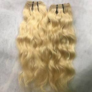 Prix d'usine # Extensions de cheveux humains vierges 100% naturels, tissées à la main, couleur blond miel platine 613, ondulées, fournisseur de tissages - Product Image 6