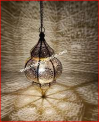 Farol Colgante Marroquí Hecho a Mano, Portavelas de Metal, Lámpara Decorativa, Estilo Norteafricano, Decoración del Hogar - Product Image 6