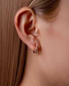 Pendientes de Aro con Diamantes Cultivados en Laboratorio, Corte Redondo, Oro Sólido de 14K, Joyería Fina Minimalista para Mujer, Regalo de Boda - Product Image 4
