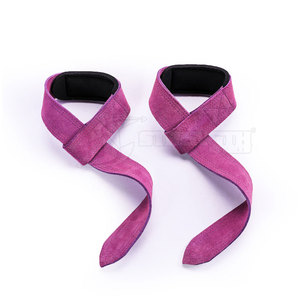 High Quality Leather <b>Lifting</b> <b>Straps</b> Weightlifting Support <b>Straps</b> <b>For</b> Gym Workout Fitness And Power Training - Product Image 6