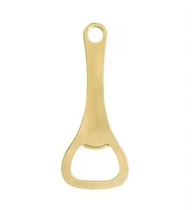 Hot Sale Golden Metal Bottle Opener Portable Manual Handle Shape Design - Product Image 2