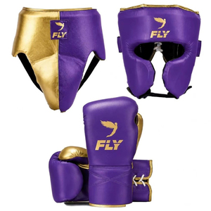 Conjunto de Entrenamiento de Boxeo Personalizado, Conjunto de Sparring de Kickboxing Profesional de Cuero Azul Cielo, Equipo de Protección con Logotipo Personalizado - Product Image 4