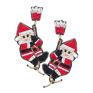 Pendientes de cuentas hechos a mano para mujer, joyería elegante y asequible a un precio económico. - Product Image 2