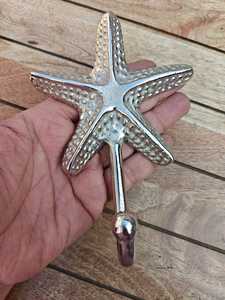 Custom Metal Nautical Starfish <b>Wall</b> <b>Hooks</b> Wholesale Animal Decorative Hangers for <b>Keys</b> Towels Clothes Sea Theme Home Decor - Product Image 5