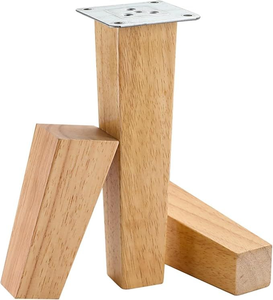 Custom Solid Wood Square <b>Sofa</b> <b>Legs</b> for Furniture <b>Replacement</b> Couch Cabinet Table OEM Factory Solid Wood Square Furniture - Product Image 1