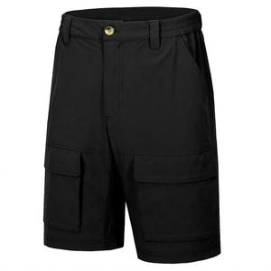 Pantalones Cortos Tácticos Negros para Hombre, con Múltiples Bolsillos, para Senderismo, Trabajo y Actividades al Aire Libre - Product Image 1