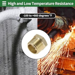 Conexiones de latón para tuberías, 1/2" NPT macho x 1/4" NPT hembra, junta hexagonal reductora - Product Image 5