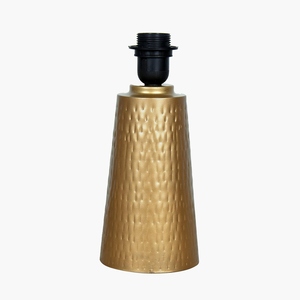 Vintage design Gold Table <b>Lamp</b> <b>Peacock</b> Pattern Fabric <b>Shade</b> Hammered Metal Base Artistic Bedside Nightstand Light Home Decor - Product Image 2
