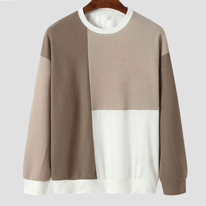 Sudadera de cuello redondo para hombre diseñada para comodidad diaria y estilo casual, mezcla de algodón básico. - Product Image 1