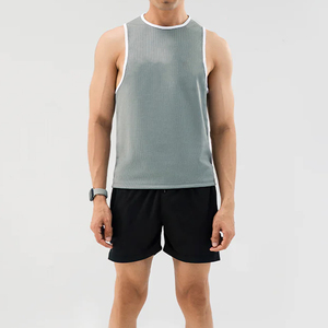 Débardeurs d'été personnalisables avec logo, unisexe, en coton épais 100% (230-250 g/m²), couleur unie, sans manches, pour hommes - Product Image 1