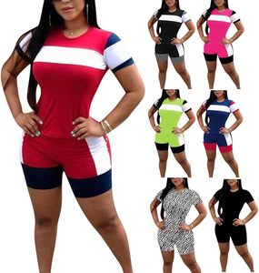 <b>Women</b> Summer Casual Vintage Oversized T Shirt And Shorts 2 Piece <b>Set</b> Solid Color 100% Cotton for Wear Wholesale - Product Image 4