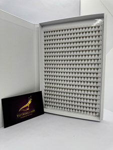 Pestañas Premade OEM 12D XL Hechas a Mano, Naturales, de Largo y Voluminoso Alcance, Base Puntiaguda Personalizada de PBT, Pestañas Sueltas Premade VIETKINGLASH - Product Image 2